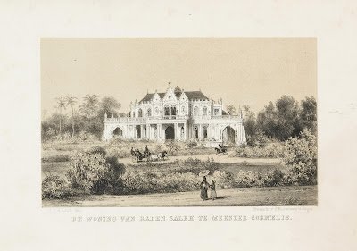 Rumah Raden Saleh di Jatinegara menurut lukisan karya Carel Last dari tahun 1873 3 AVS027019d