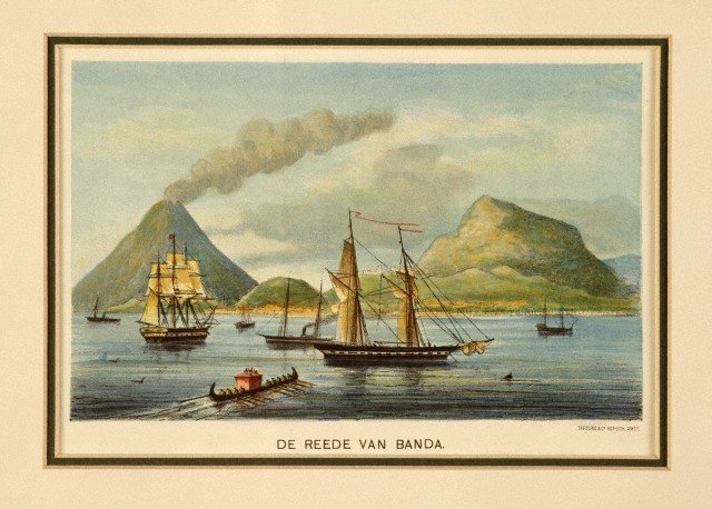 Kepulauan Banda, menurut sebuah lukisan dari abad ke-19 3 Corbis 42 43053416